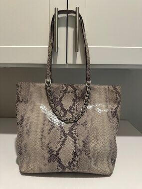 Michael Kors Snake-Print Tote